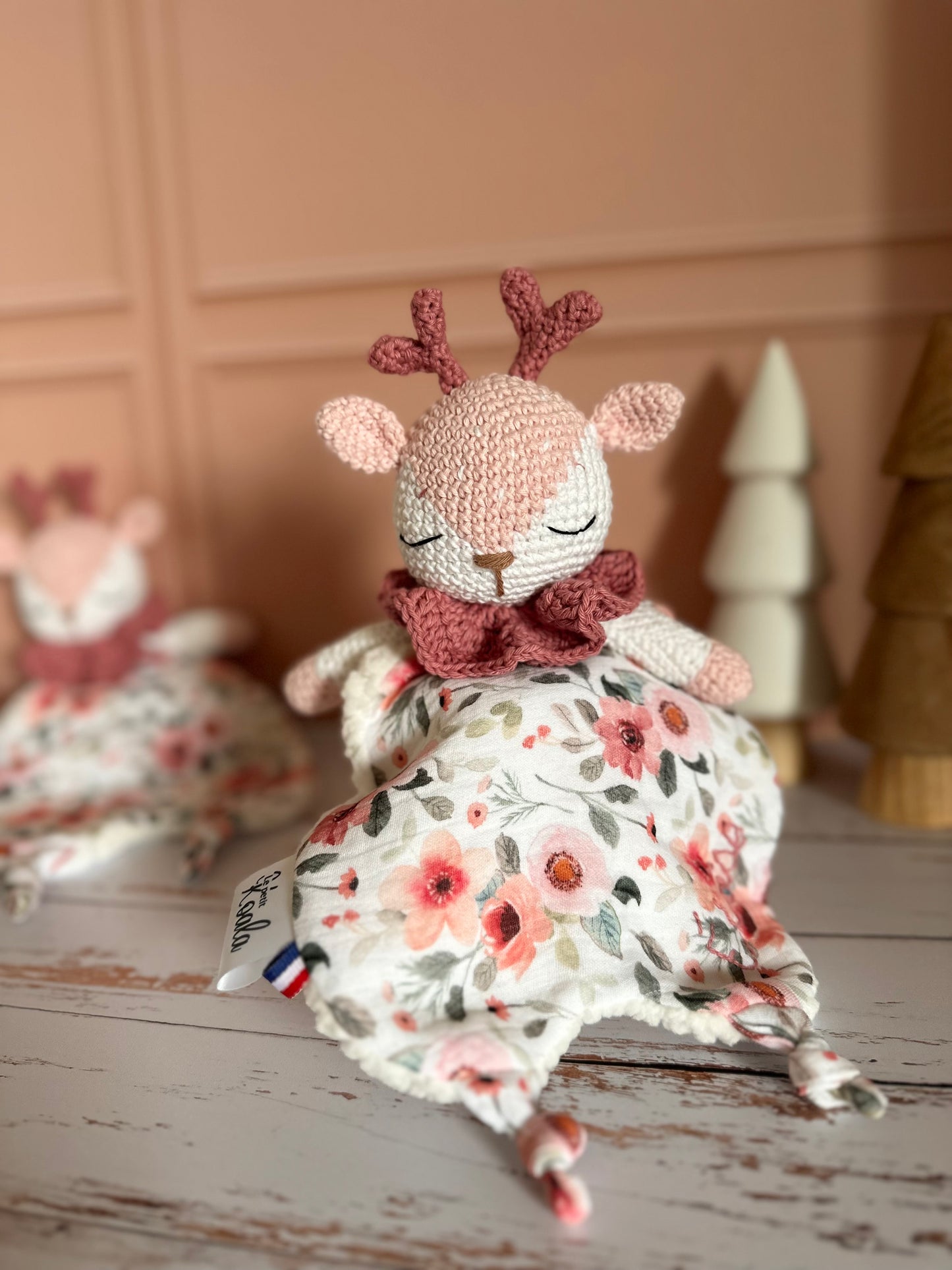 Doudou biche/cerf personnalisable