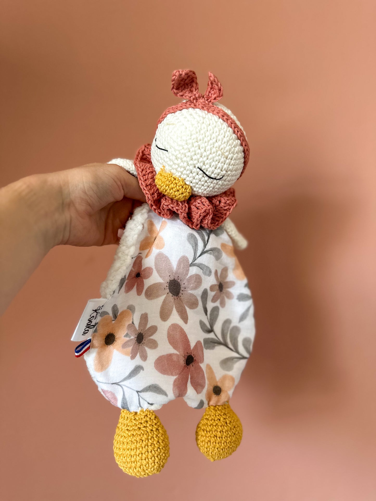 Doudou canard personnalisable
