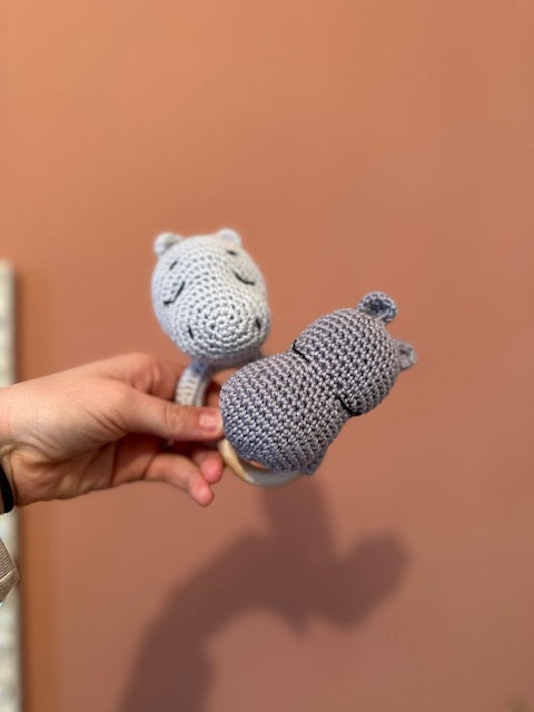 2 hochet hippo  EN STOCK